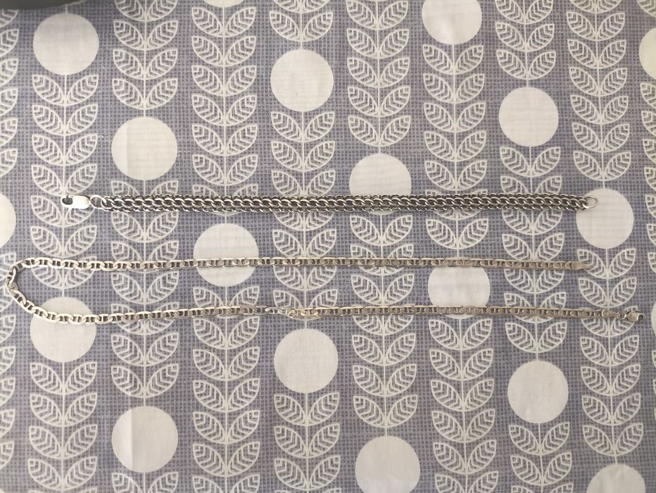 Продам серебрянные цепь и браслет