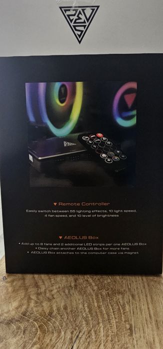 Set 4 ventilatoare ARGB 120mm full kit controller + Telecomandă