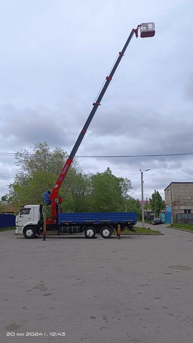 Услуги автовышки-манипулятора 20м.