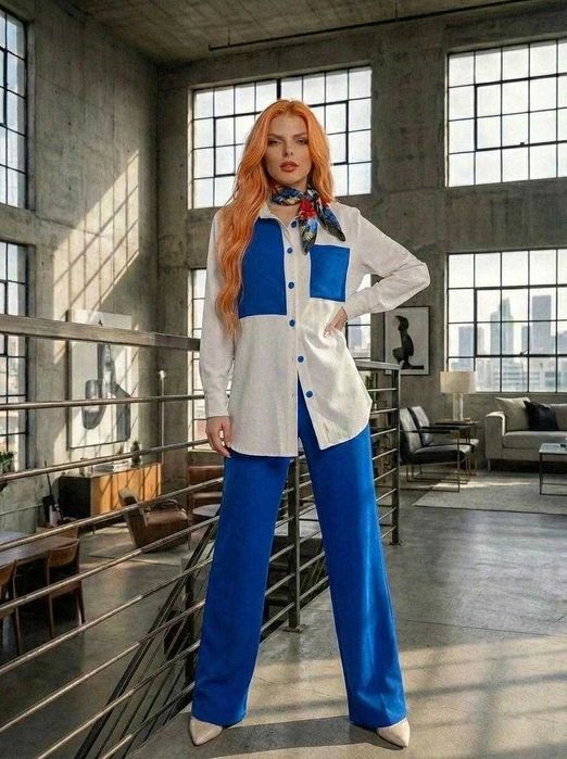 Елегантен дамски сет Туника/риза и паналон