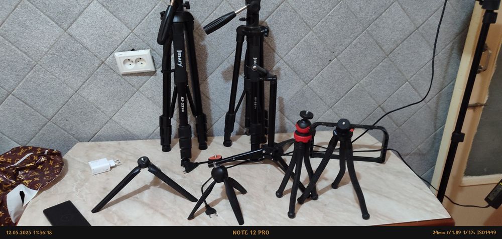 Штативы держатели микрофона кольцевые лампы