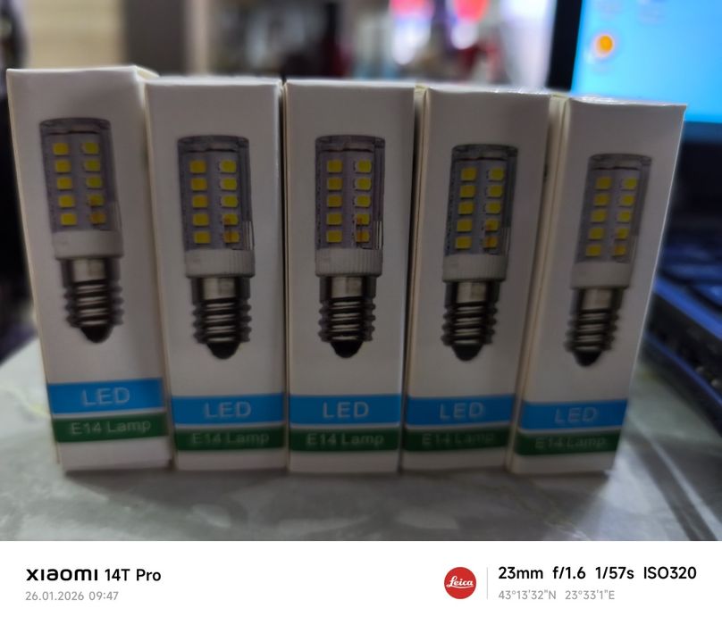 Лед крушки Е 14 10 бр.