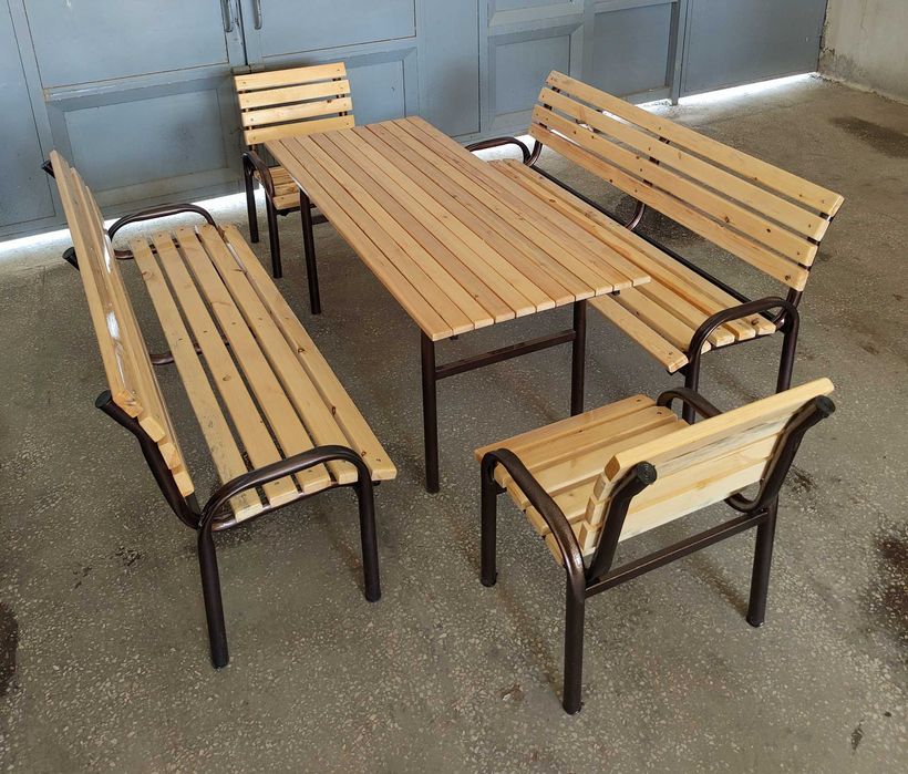 Дачные стол и стулья Скамейка