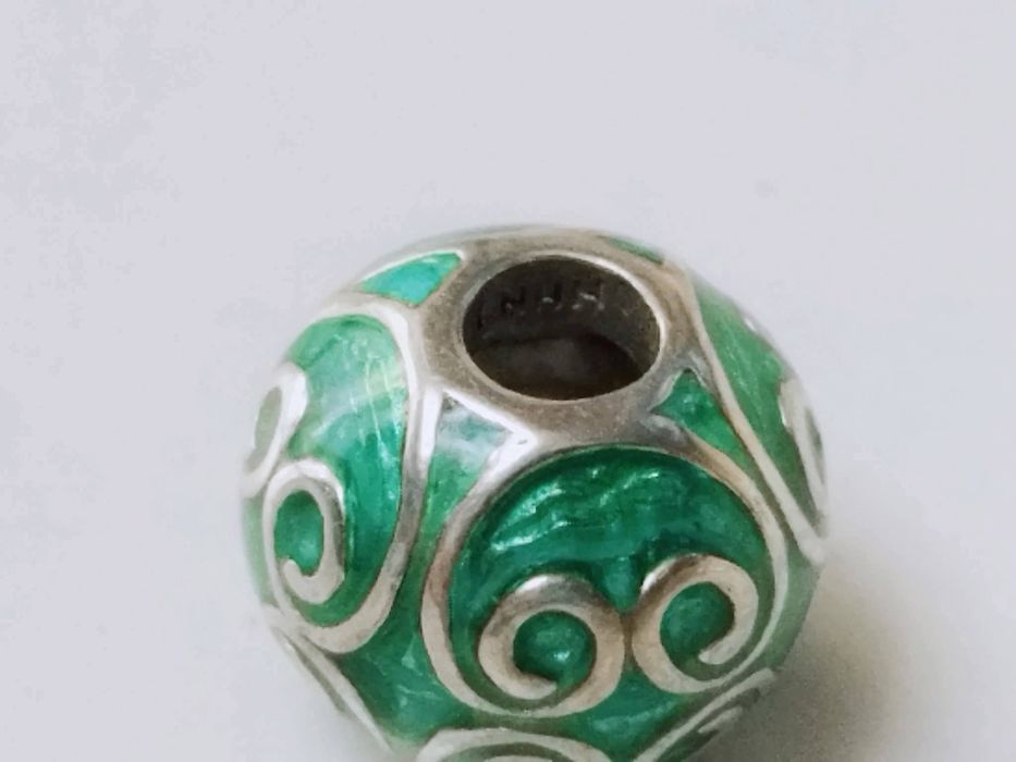 Bratara veche din argint de 925 si charms, SPINNING, HHN, copii