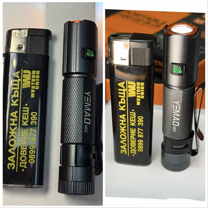 LED фенер мощен магнезиво-алуминиев малък Cob диод 2026 модел