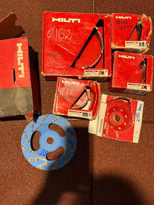 Hilti consumabile: carote ,cuie