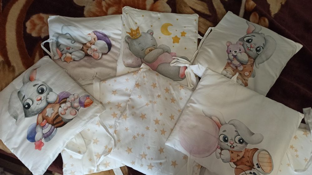 Бортики для детской кроватки