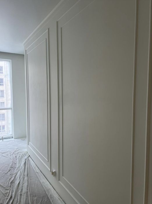 Покраска стен, потолка под ключ