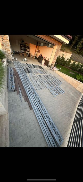 Метално, поцинковано покривало за басейн 8м/4м