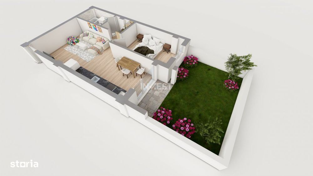 Comision 0% ! Intabulat! 2 Camere Cu Gradina 43Mp Popas Pacurari