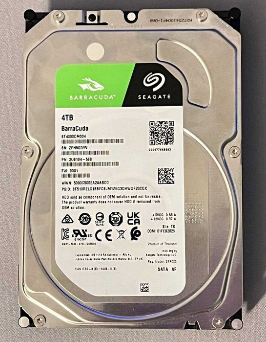 Seagate BarraCuda 4TB (ST4000DM004) HDD твърд диск