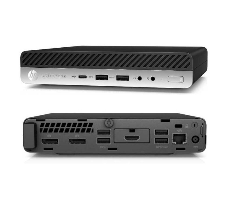 HP ProDesk 600 G5 Mini Pc i3-8100T 8-32GB 128-1TB w11p USB C 3ani gar
