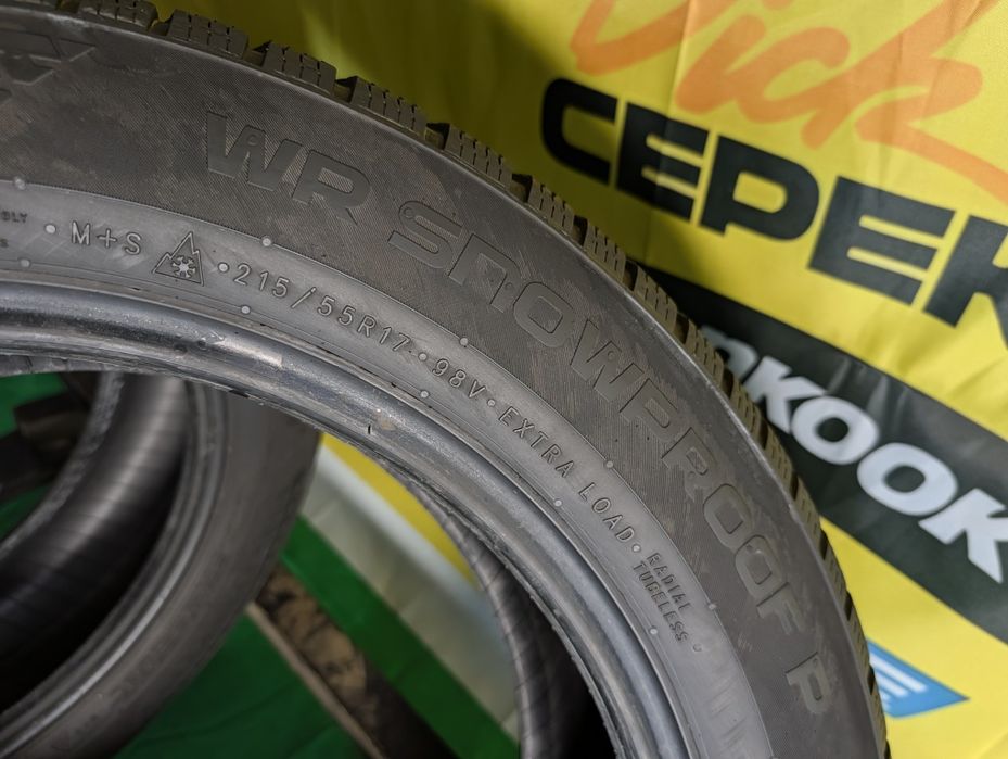 215/55R17 Nokian 6,5-6mm 2021-20 stare foarte buna