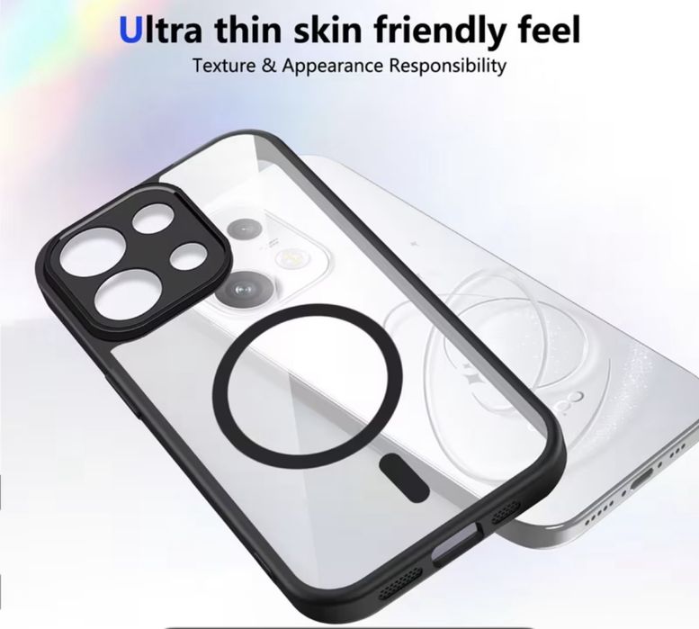 Oppo Reno16,Oppo Reno16 pro ударо-устойчив кейс Magsafe прозрачен
