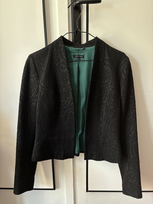 Черно сако с мотиви Andrews Ladies