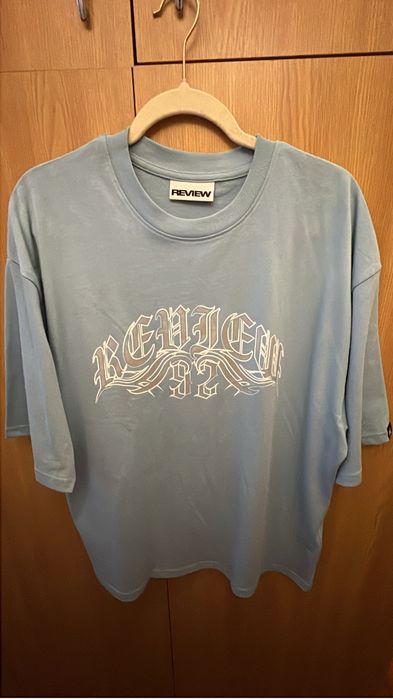 Tricou Review bleu