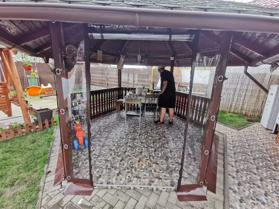 Folie terase si foisoare, terasa transparenta Cristal