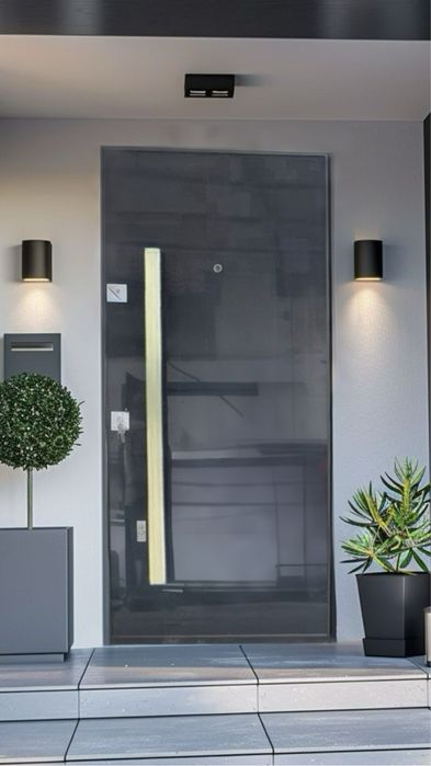 Входна врата за външни условия One glass