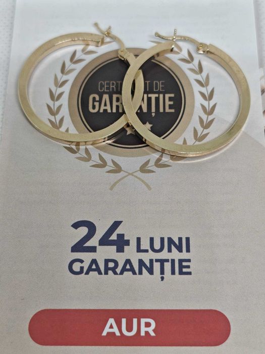Cercei din aur de 14K (Ag43 Falticeni B3991) - 24 luni garantie!