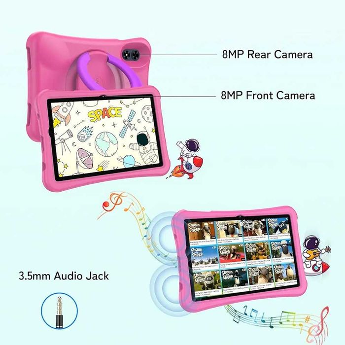 Детски таблет за игри и обучение с включен калъф