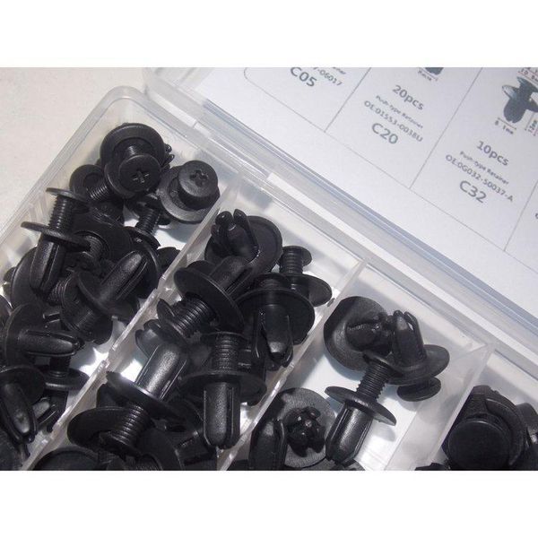 Щипки 100бр./ 3032-1 Смесени щипки за закрепване на каросерията на авт