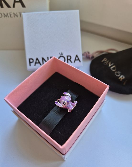 Charmuri Disney Stitch si Angels, iubita lui din Argint S925 ALE