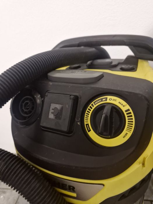 Aspirator profesional uscat-umed Kärcher WD 6 P S, 1300W, 30L inox, priză scule