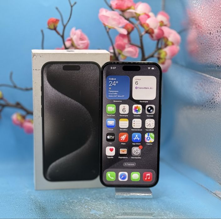Apple iPhone 15 Pro, 128GB, 5G, Black Titanium