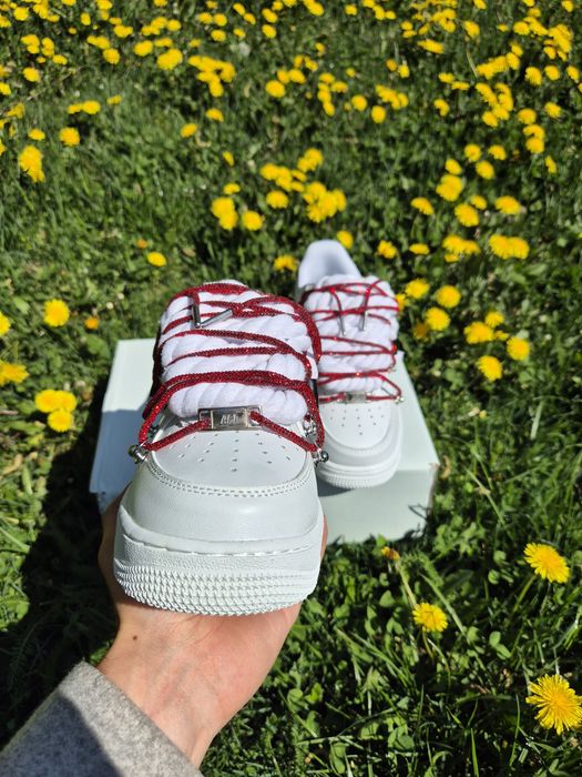 Nike air force 1 rope red Swarovski
