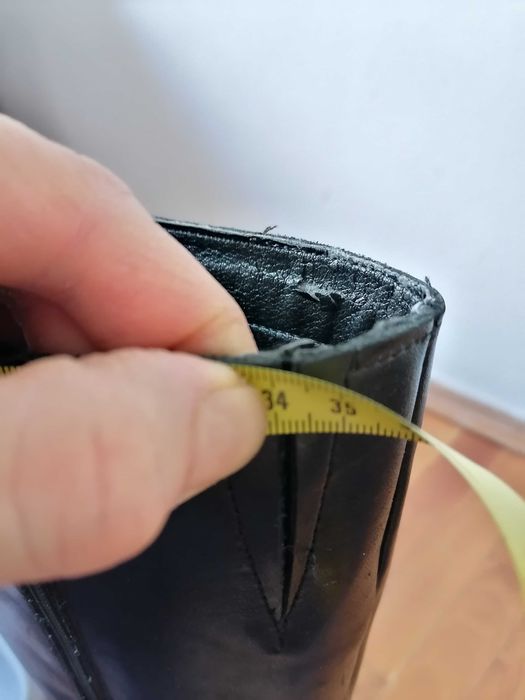 Cizme dama piele Blu Rose 38 fabricate Italia picior ingust