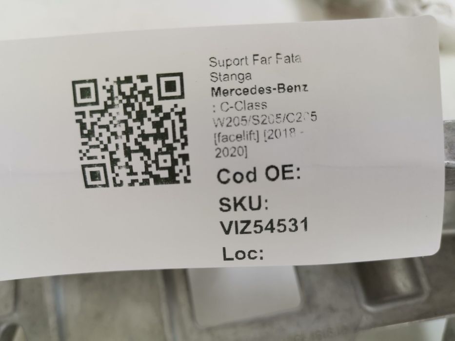 Ляв преден фар Държач / Лев преден фар Държач Mercedes-Benz C-Class W2