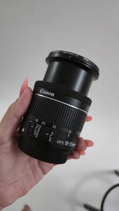 Vand Canon EF-S 18-55mm f/3.5-5.6 IS II + filtru polaroid multi-coated UV
