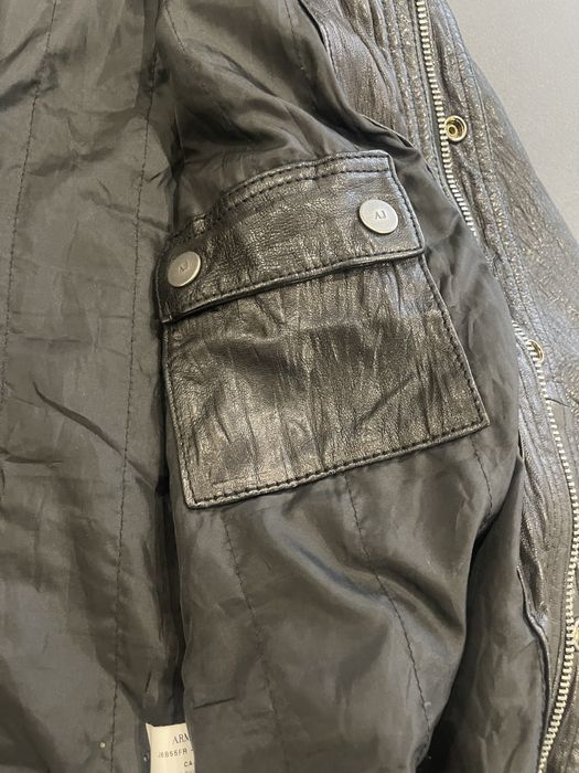 Кожено яке Armani Jeans размер М/50