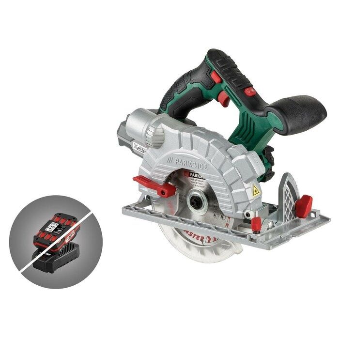 Нов Акумулаторен Ръчен Циркуляр PARKSIDE 20V без батерия