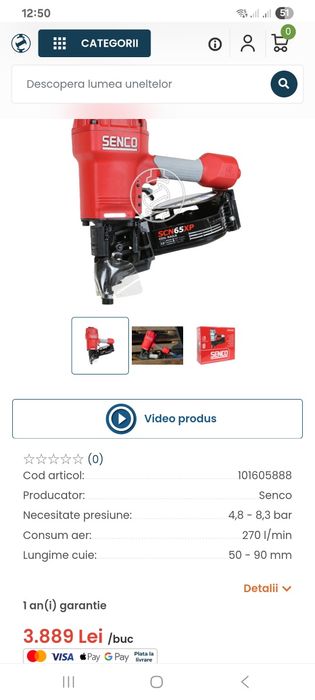 Pistoale cuie SENCO SCN 65 XP