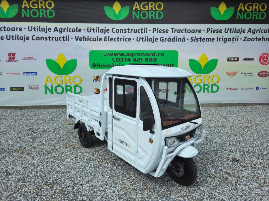 Tricicleta electrica KUBA E-KAMYONET cu cabina 25 KM/H