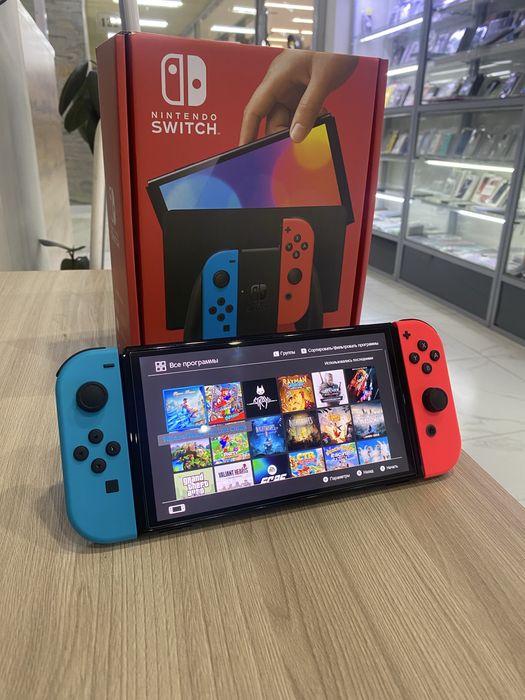 nintendo switch NS oled прошитые новые +20игр
