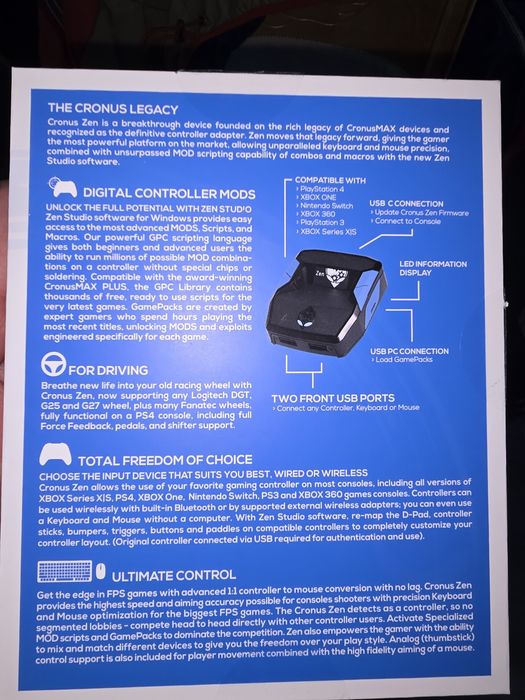Гейм контролер Cronus Zen