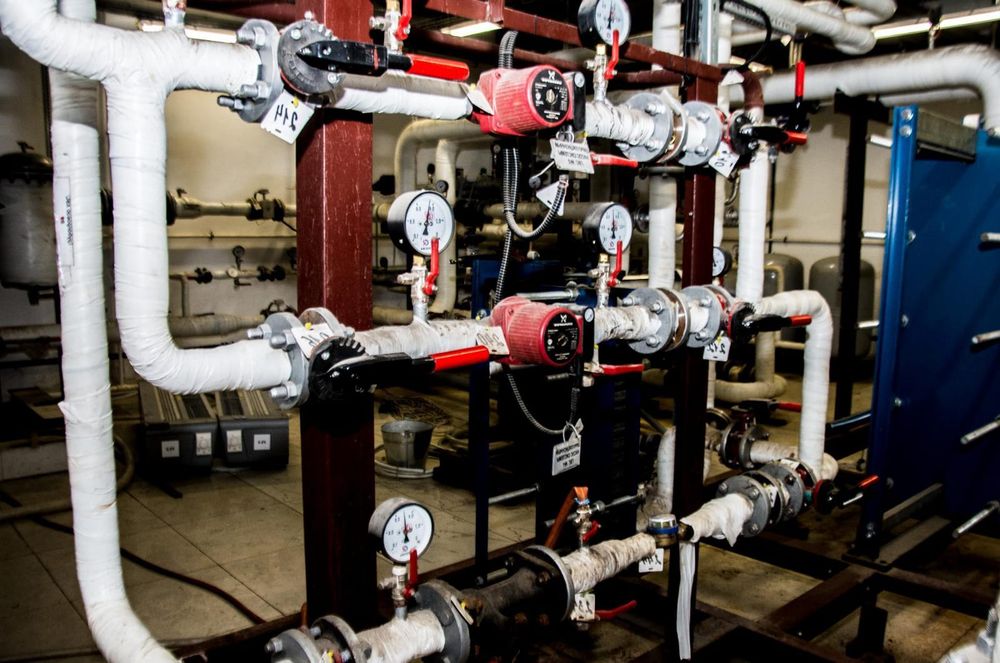 Теплоузлы, трубопровод, отопление