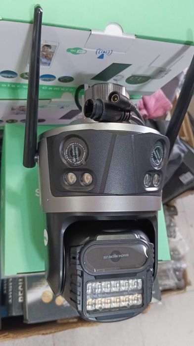 Тройна IP камера WiFi приложение iCSee безжична камера 12MP