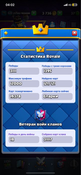 продаю аккаунт clash royale