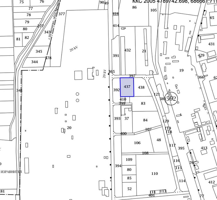 Собственик продава Промишлен парцел 5002 м2, УПИ, Варна, с. Тополи