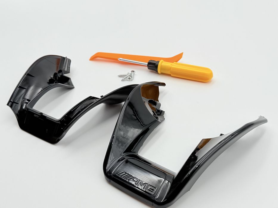 Trim Emblema Mercedes AMG Volan negru lucios