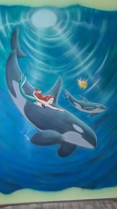 Роспись стен, художник Актобе