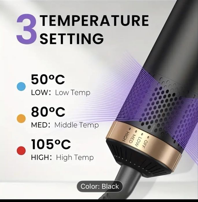 Комбиниран уред маша за къдрици и сешоар