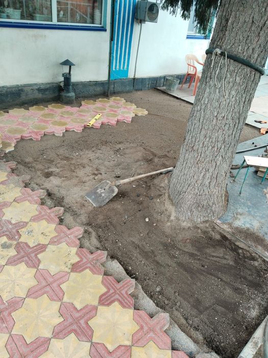 Укладка брусчатки