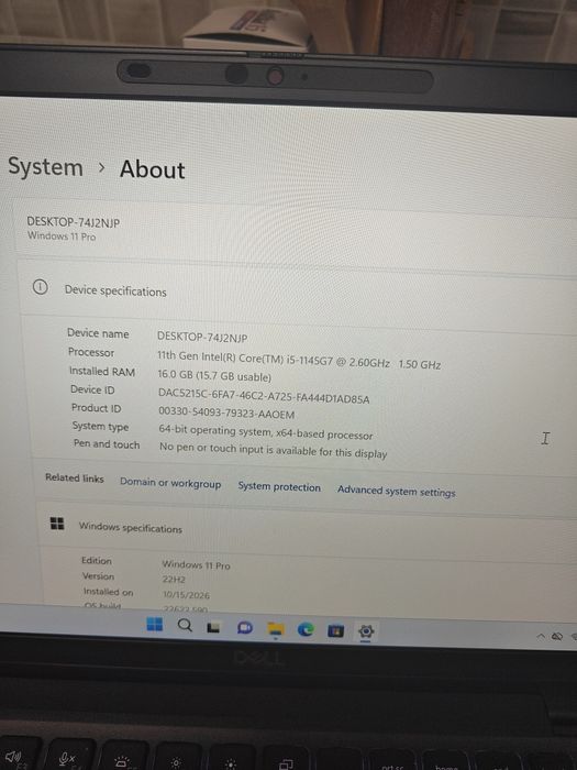 laptop Dell Latitude 7420 i5 256gb 16gb Ram