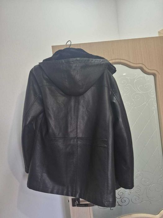 куртка кожаная зимняя