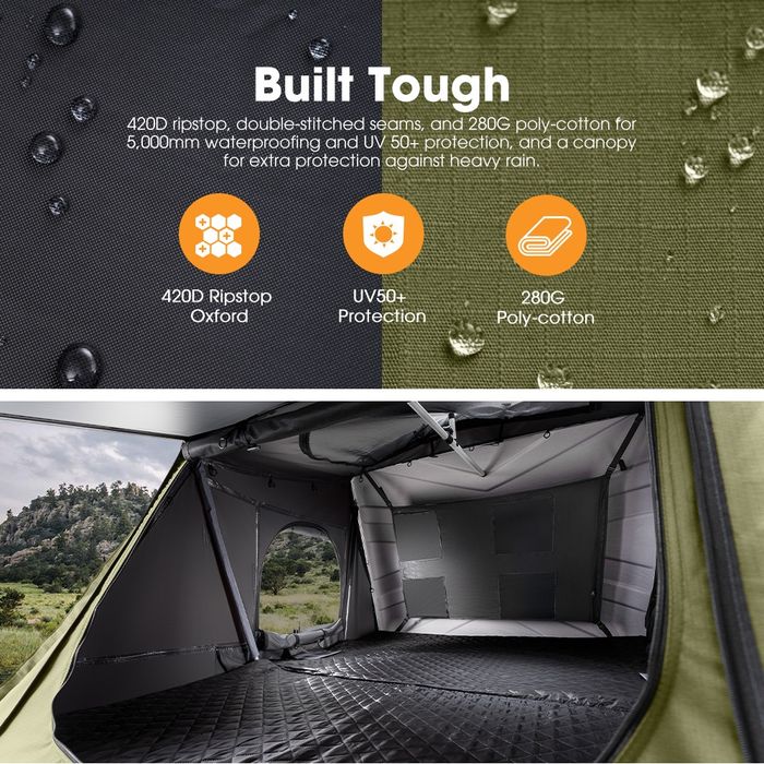 Cort auto overlanding OFERTA NOU 3-4 persoane plafon portbagaj SAN HIM