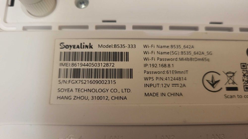 Huawei 4G+ router + 2antene cu sim liber retea model B535-333